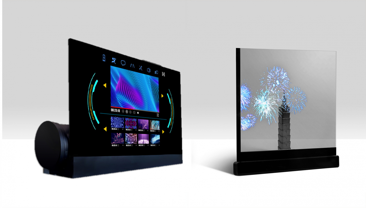 可卷式、折迭性、高透明